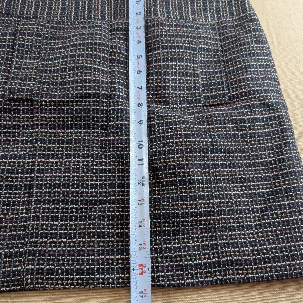 Banana Republic Womens Tweed Mini Skirt Wool Blend Lined Flat Front Size 6 NWT